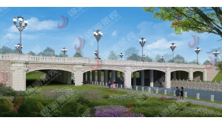 錦瀾鑄造石橋梁裝飾鑄造石欄桿設計方案